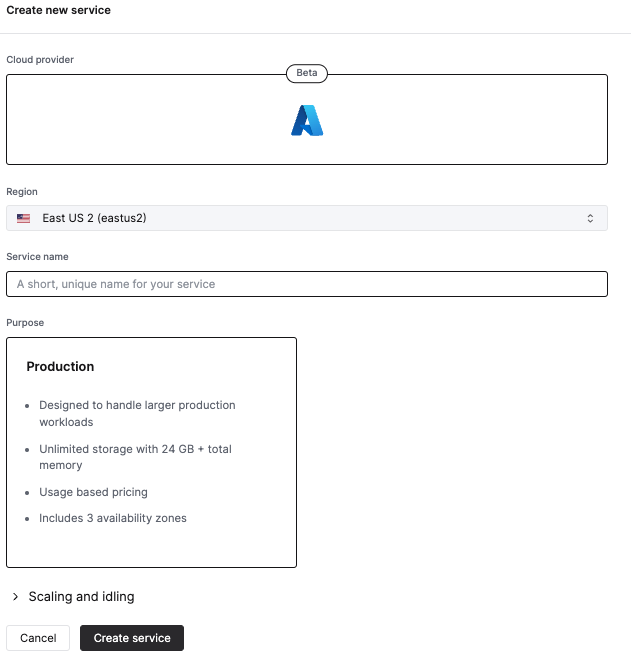 ClickHouse Cloud 가입 정보 입력 폼